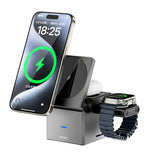 WiWU Wi-W030 3-in-1 Wireless Charger | Fast Charging Dock for iPhone, AirPods & iWatch