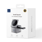 WiWU Wi-W030 3-in-1 Wireless Charger | Fast Charging Dock for iPhone, AirPods & iWatch