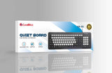 CoolBell Quiet Board USB Wired Keyboard KB-101 – 102 Keys, Quiet Typing, Adjustable Legs