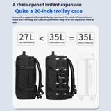 POSO 676 Expandable Travel Backpack | 17.3" Laptop Bag