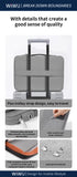 WiWU Cozy Classic Waterproof Polyester Laptop Case – Durable, Slim & Stylish Protection