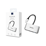 WiWU 3 in 1 Type-C Hub (C2H) – USB-C Adapter for Laptops