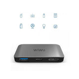 WiWU 3 in 1 Type-C Hub (C2H) – USB-C Adapter for Laptops
